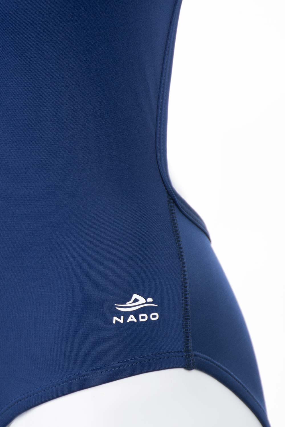 ENTERO DOBLE TIRA ESENCIAL AZUL OSCURO LOGO DETALLE