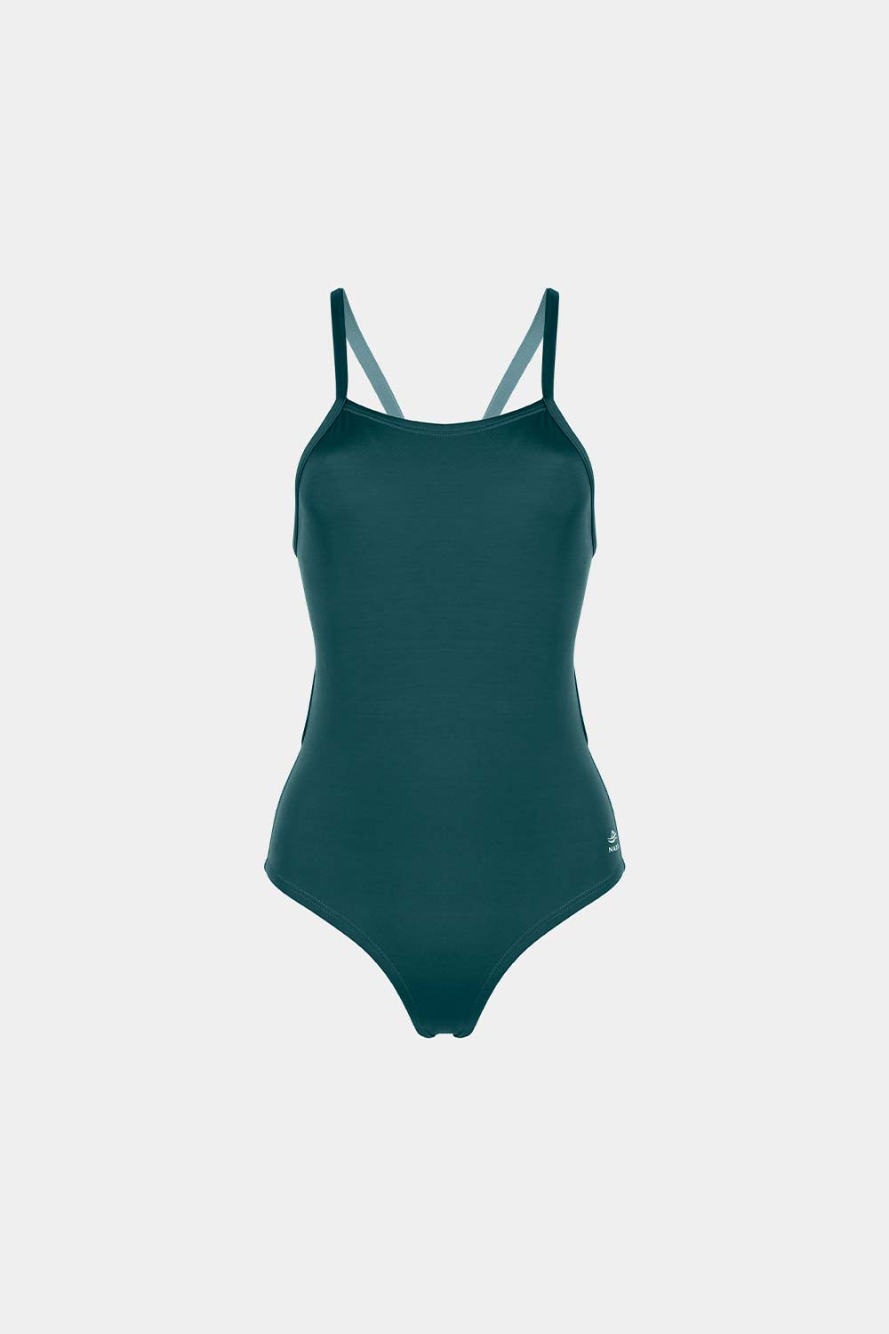 ENTERO DOBLE TIRA ESENCIAL VERDE OSCURO FRENTE