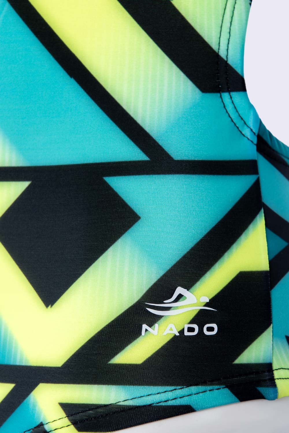 ENTERO TIRA ESTAMPADO GEOMETRIC GREEN LOGO DETALLE